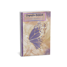 Wide Ruled Composition Notebook: Beautiful Butterflies